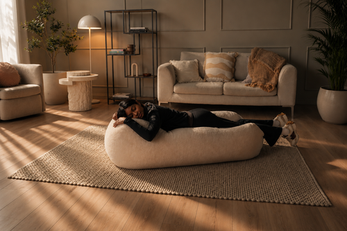 Belly Well Bouclé Pregnancy Bean Bag