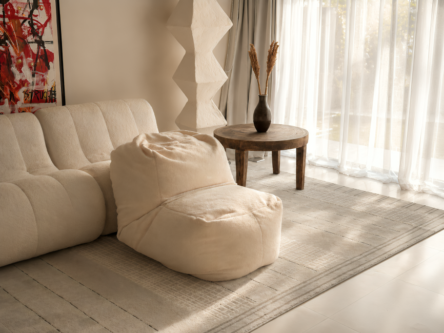 Belly Well Bouclé Pregnancy Bean Bag